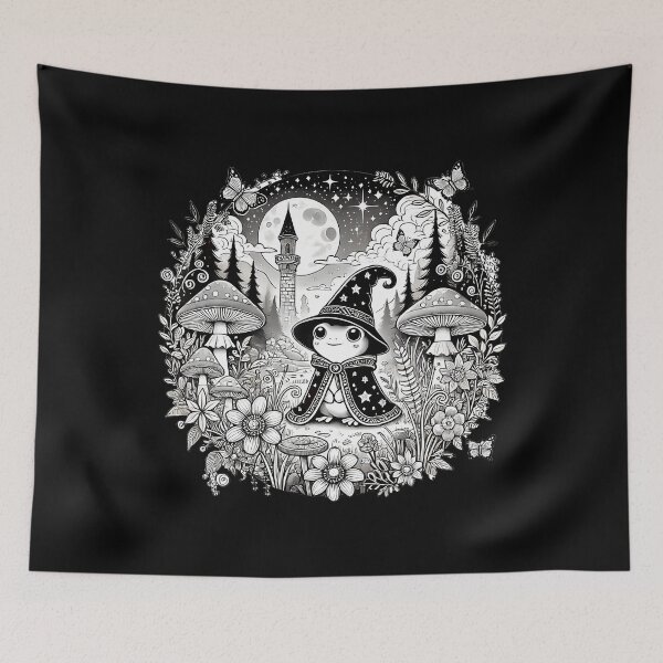 Item preview, Cute Cottagecore Aesthetic Frog Wizard designed and sold by SharronDawn.