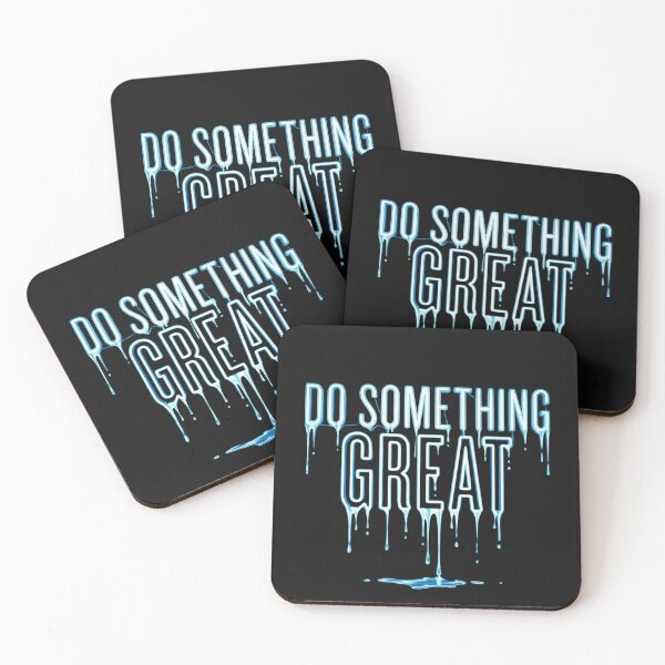 Item preview, Do Something Great — Neon Drip Motivational Typography designed and sold by Afridi Art House.