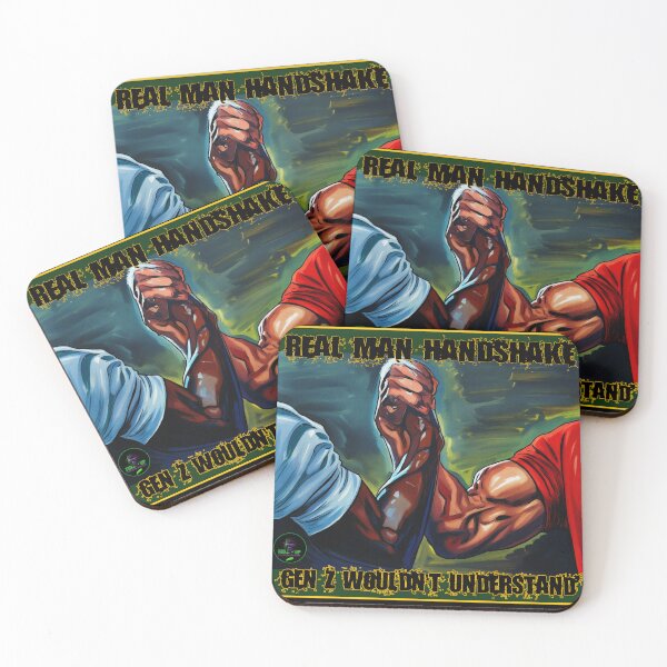 Item preview, Real Man Handshake  designed and sold by Fed Up Design & Creation.