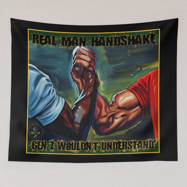 Item preview, Real Man Handshake  designed and sold by Fed Up Design & Creation.