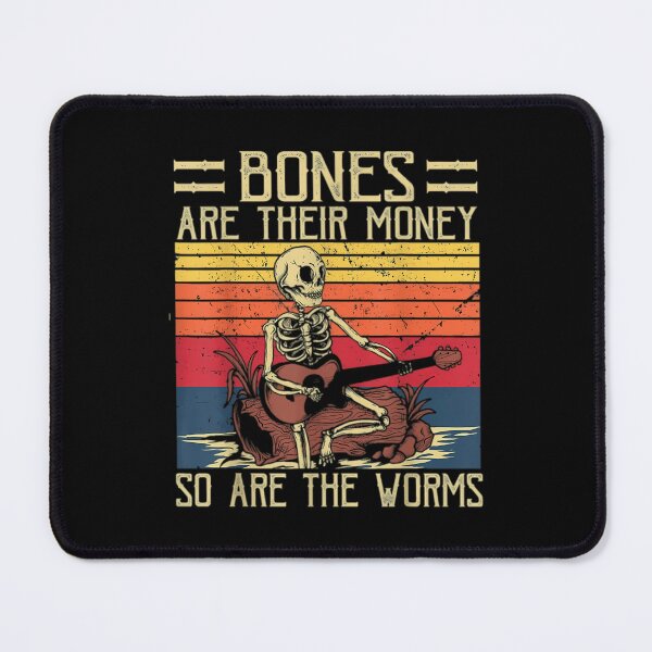 Item preview, Bones Are Their Money Skeleton Playing Guitar Retro Vintage designed and sold by VincentSbert07.