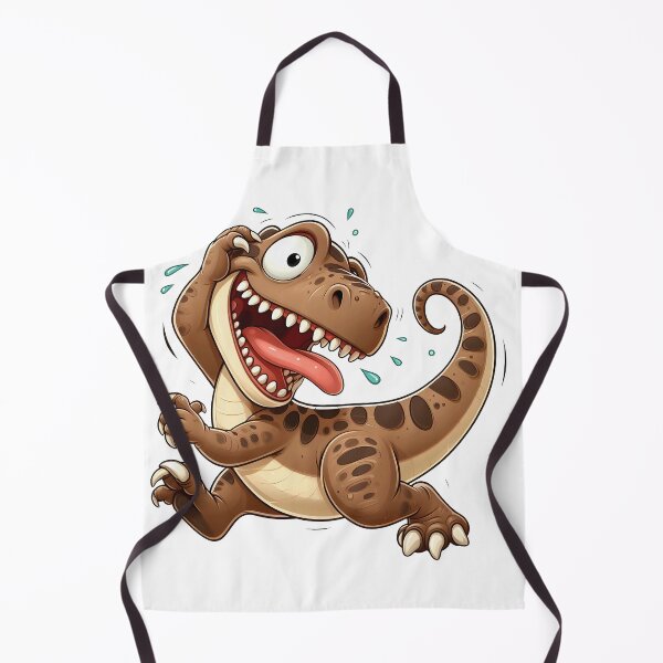 Item preview, Funny Cartoon T-Rex Dinosaur Illustration – Silly Brown Dino with Tongue Out Cute Character Art designed and sold by LunaPixelStudio.