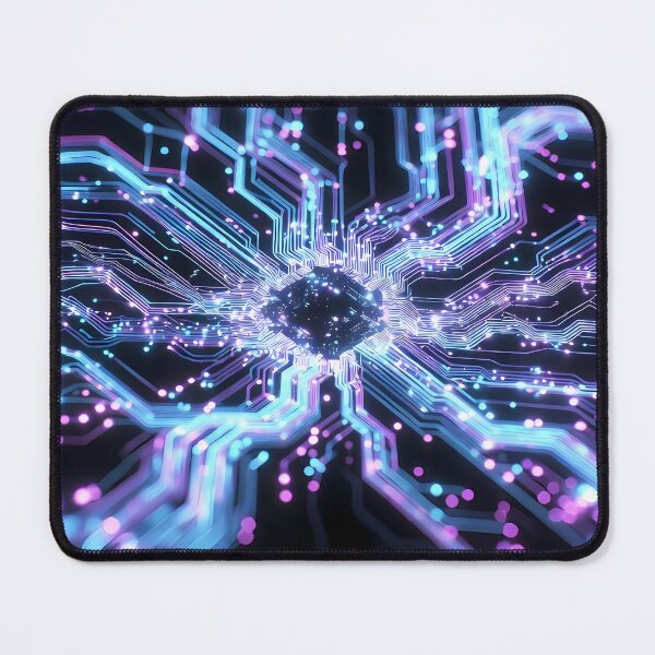 Item preview, Scifi Theme Bluish Purple Texture of Asymmetrical Glowing Biological Neuron Synapses (image size 7840x11680) designed and sold by Digital-Davinci.