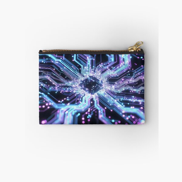 Item preview, Scifi Theme Bluish Purple Texture of Asymmetrical Glowing Biological Neuron Synapses (image size 7840x11680) designed and sold by Digital-Davinci.