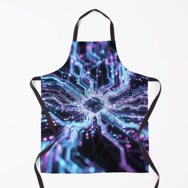 Item preview, Scifi Theme Bluish Purple Texture of Asymmetrical Glowing Biological Neuron Synapses (image size 7840x11680) designed and sold by Digital-Davinci.