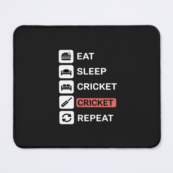 Item preview, Eat Sleep Cricket Repeat Design For Cricket Lovers designed and sold by GaryBellcvbnb.