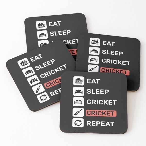 Item preview, Eat Sleep Cricket Repeat Design For Cricket Lovers designed and sold by GaryBellcvbnb.