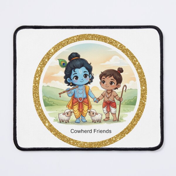 Item preview, Shri Krishna and Balram: Divine Brotherhood | Eternal Protectors of Vrindavan 3 designed and sold by InnerDivineSoul.