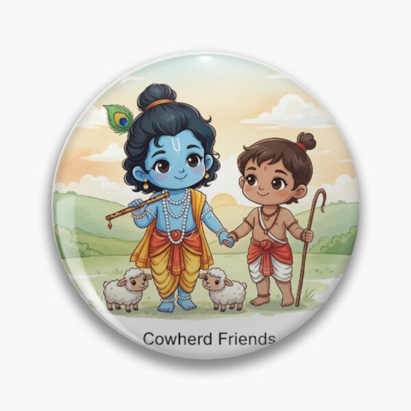 Item preview, Shri Krishna and Balram: Divine Brotherhood | Eternal Protectors of Vrindavan 3 designed and sold by InnerDivineSoul.