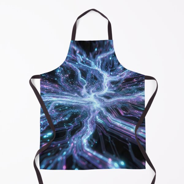 Item preview, Scifi Theme Bluish Purple Texture of Asymmetrical Glowing Biological Neuron Synapses (image size 7840x11680) designed and sold by Digital-Davinci.