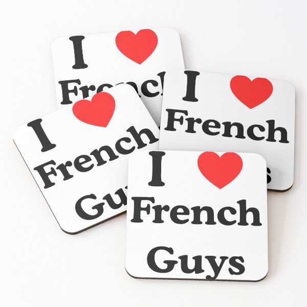Item preview, I Love French Guys Cute Paris Romance Text Design designed and sold by AlienTechs.