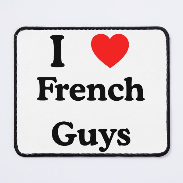 Item preview, I Love French Guys Cute Paris Romance Text Design designed and sold by AlienTechs.