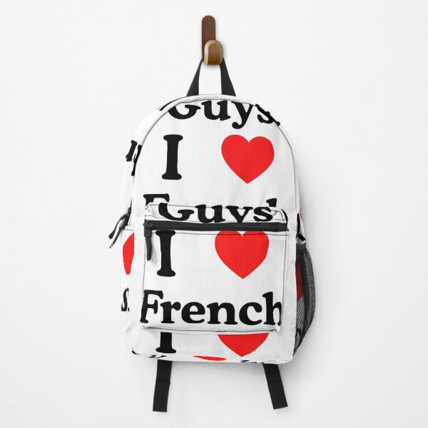 Item preview, I Love French Guys Cute Paris Romance Text Design designed and sold by AlienTechs.