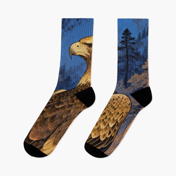 Item preview, Majestic Golden Eagle Overlooking Blue Mountain Forest designed and sold by zzz888.
