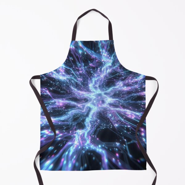 Item preview, Scifi Theme Bluish Purple Texture of Asymmetrical Glowing Biological Neuron Synapses (image size 7840x11680) designed and sold by Digital-Davinci.