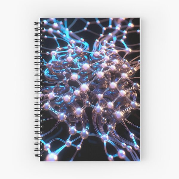 Item preview, Scifi Theme Bluish Purple Texture of Asymmetrical Glowing Biological Neuron Synapses (image size 7840x11680) designed and sold by Digital-Davinci.