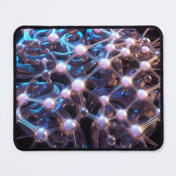 Item preview, Scifi Theme Bluish Purple Texture of Asymmetrical Glowing Biological Neuron Synapses (image size 7840x11680) designed and sold by Digital-Davinci.