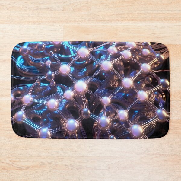 Item preview, Scifi Theme Bluish Purple Texture of Asymmetrical Glowing Biological Neuron Synapses (image size 7840x11680) designed and sold by Digital-Davinci.