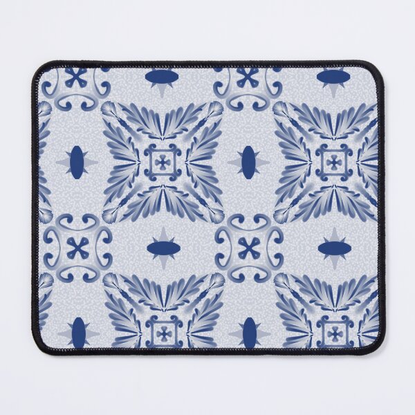 Item preview, Indigo Soft Ornamental Tile Seamless Pattern with Textured Background designed and sold by SGStudio_Thailand.