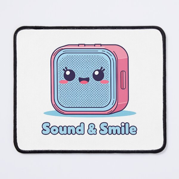 Item preview, Sound & Smile – Cute Kawaii Speaker Buddy designed and sold by Smile-AlNo.