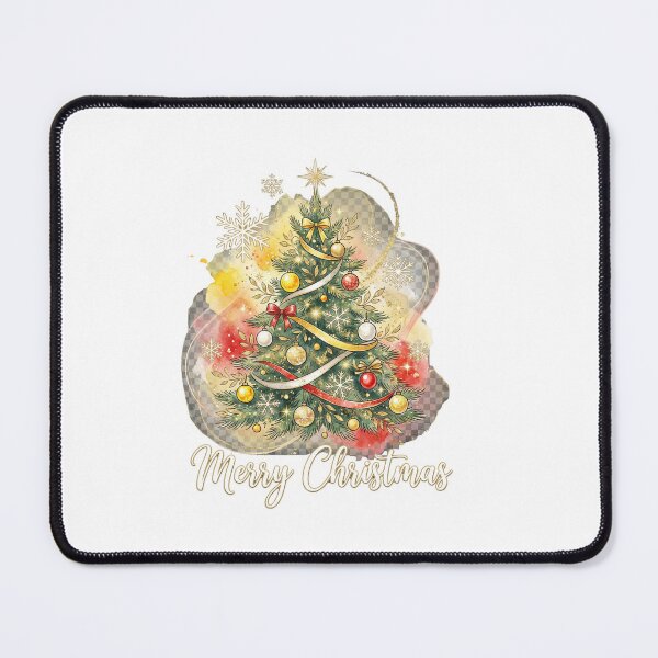Item preview, Elegant Watercolor Christmas Tree with Gold Ornaments – Festive Holiday Illustration | Merry Christmas Art Print designed and sold by shikuldo7.