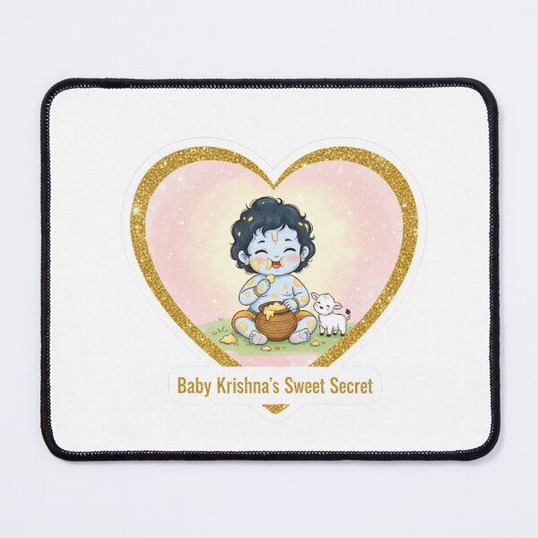 Item preview, Makhan Chor: Cute Baby Krishna Stealing Butter | Divine Mischief of Bal Gopal designed and sold by InnerDivineSoul.