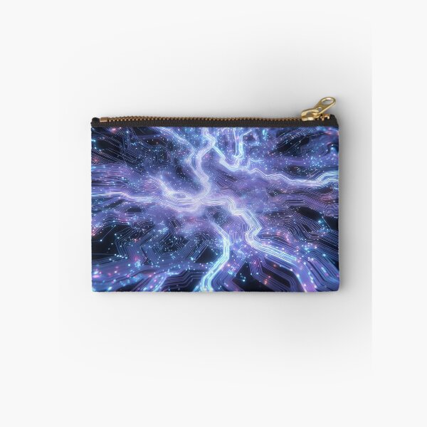Item preview, Scifi Theme Bluish Purple Texture of Asymmetrical Glowing Biological Neuron Synapses (image size 7840x11680) designed and sold by Digital-Davinci.