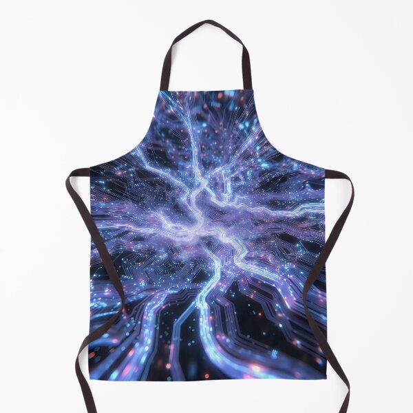Item preview, Scifi Theme Bluish Purple Texture of Asymmetrical Glowing Biological Neuron Synapses (image size 7840x11680) designed and sold by Digital-Davinci.