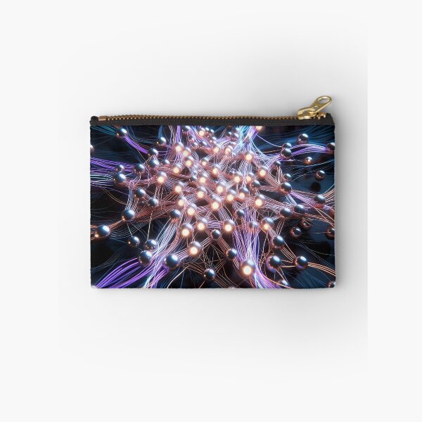 Item preview, Scifi Theme Bluish Purple Texture of Asymmetrical Glowing Biological Neuron Synapses (image size 7840x11680) designed and sold by Digital-Davinci.