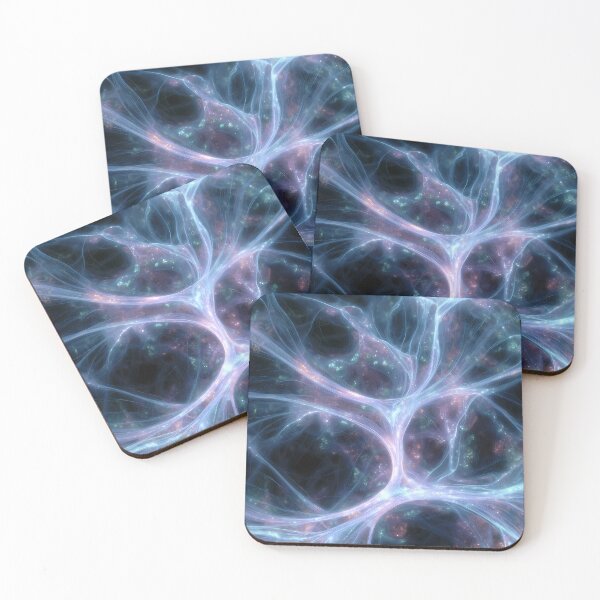Item preview, Scifi Theme Bluish Purple Texture of Asymmetrical Glowing Biological Neuron Synapses (image size 7840x11680) designed and sold by Digital-Davinci.