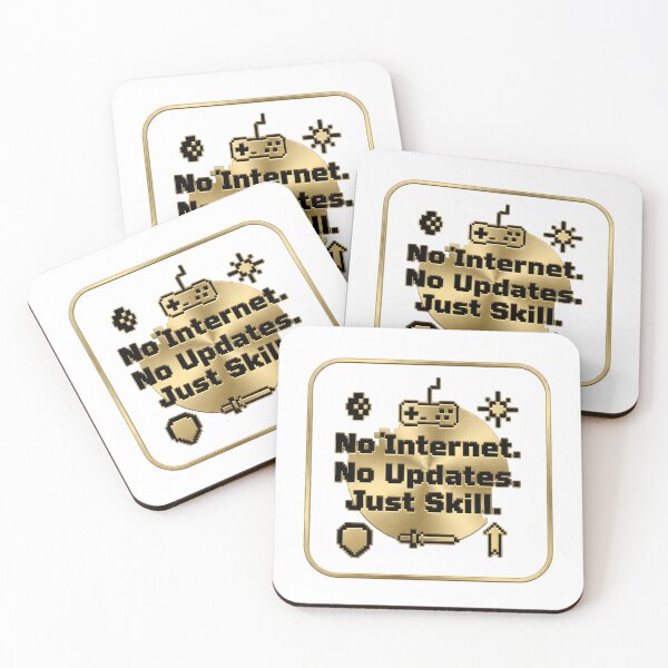 Item preview, No Internet No Updates Just Skill Retro Gamer Design designed and sold by SoulenCify.
