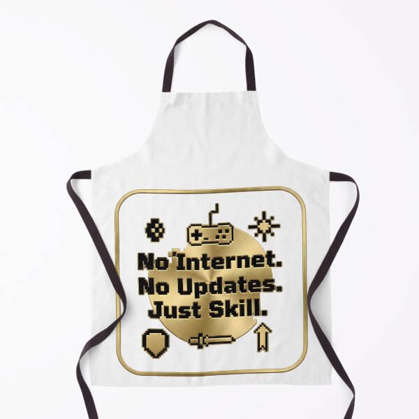Item preview, No Internet No Updates Just Skill Retro Gamer Design designed and sold by SoulenCify.