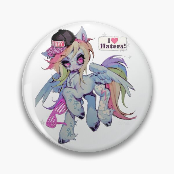 Item preview, rainbow dash i heart haters designed and sold by 444_Aaron_444.