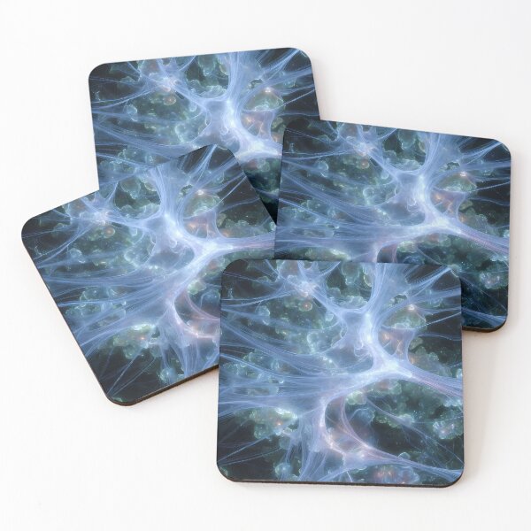 Item preview, Scifi Theme Bluish Purple Texture of Asymmetrical Glowing Biological Neuron Synapses (image size 7840x11680) designed and sold by Digital-Davinci.