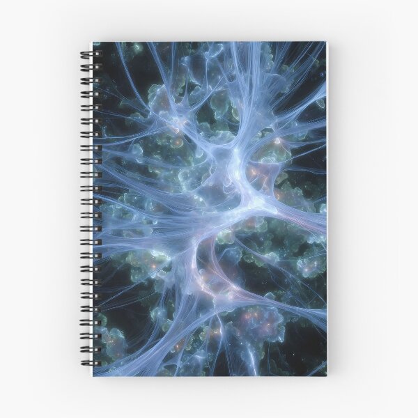 Item preview, Scifi Theme Bluish Purple Texture of Asymmetrical Glowing Biological Neuron Synapses (image size 7840x11680) designed and sold by Digital-Davinci.