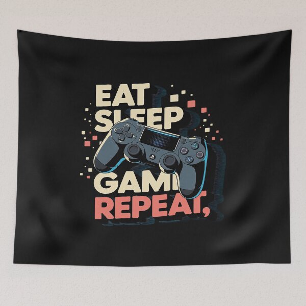 Item preview, Eat Sleep Game Repeat designed and sold by GaryBellcvbnb.