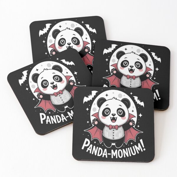 Item preview, Panda-monium, Pun Panda Vampire Halloween designed and sold by gandebro.