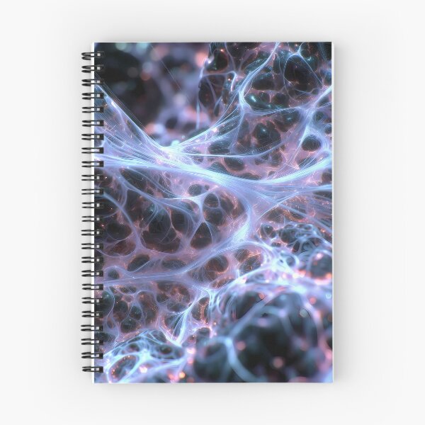 Item preview, Scifi Theme Bluish Purple Texture of Asymmetrical Glowing Biological Neuron Synapses (image size 7840x11680) designed and sold by Digital-Davinci.