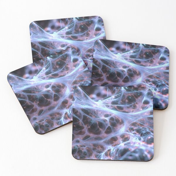 Item preview, Scifi Theme Bluish Purple Texture of Asymmetrical Glowing Biological Neuron Synapses (image size 7840x11680) designed and sold by Digital-Davinci.