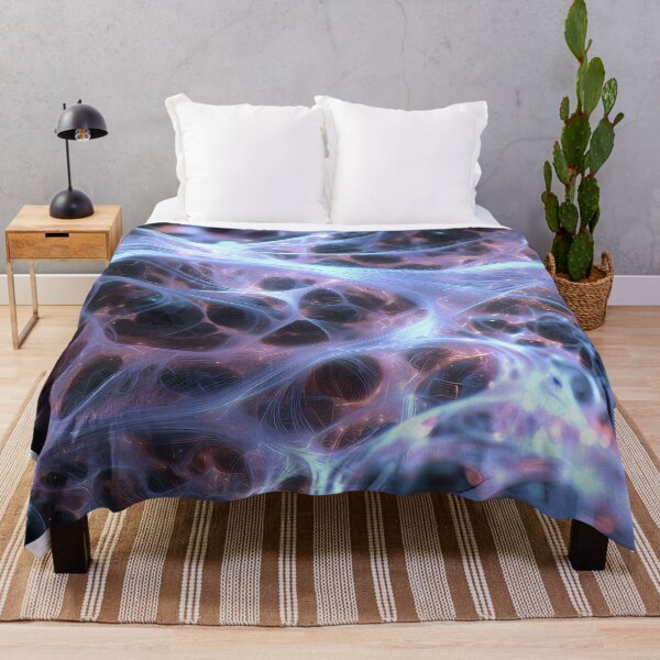 Item preview, Scifi Theme Bluish Purple Texture of Asymmetrical Glowing Biological Neuron Synapses (image size 7840x11680) designed and sold by Digital-Davinci.