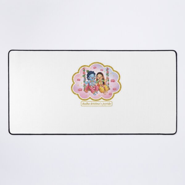 Item preview, Eternal Love of Radha Krishna | Divine Embrace with Angelic Floral Wings designed and sold by InnerDivineSoul.