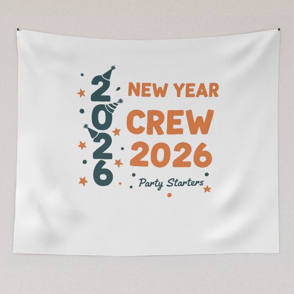 Item preview, 2026 New Year Crew Party Starters Fun designed and sold by LuminOrb.