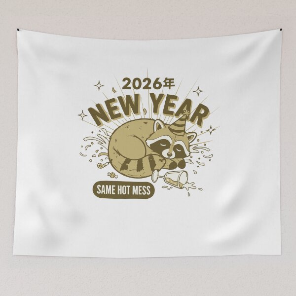 Item preview, 2026 New Year Same Hot Mess Celebration designed and sold by LuminOrb.