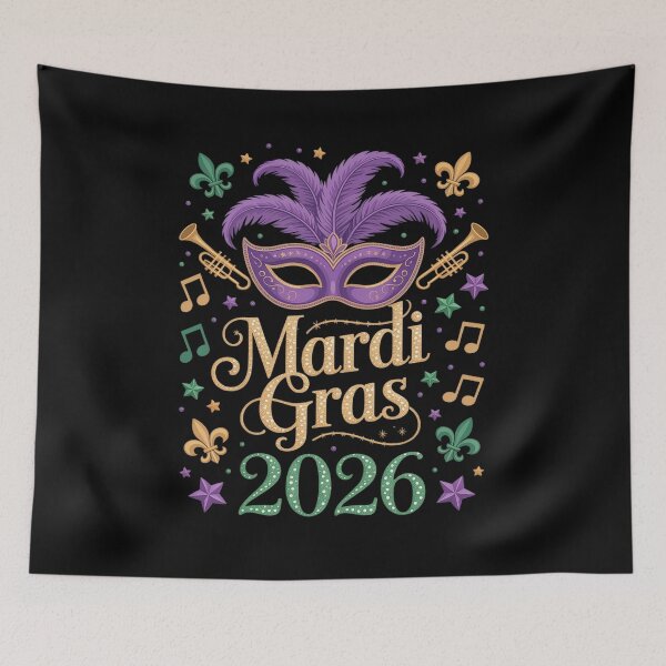 Item preview, Mardi Gras 2026 Women Girls Mask Beads designed and sold by repconomArt.