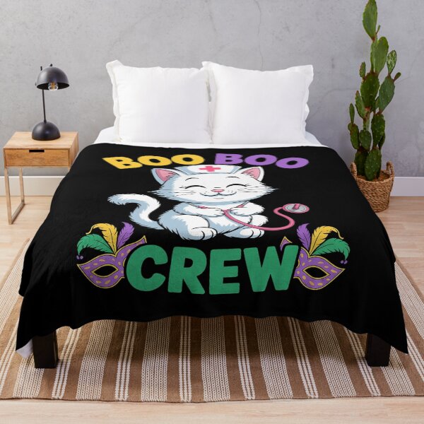 Item preview, Mardi Gras Boo Boo Crew Nurse cat Funny For Nurses Gift designed and sold by repconomArt.