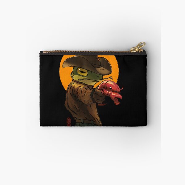 Item preview, Gunslinger Cowboy Western Frog With Pistol Shrimp Crawdad Artwork Drawing designed and sold by AyersegOver.