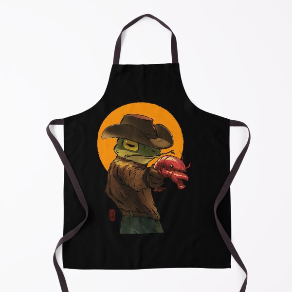Item preview, Gunslinger Cowboy Western Frog With Pistol Shrimp Crawdad Artwork Drawing designed and sold by AyersegOver.
