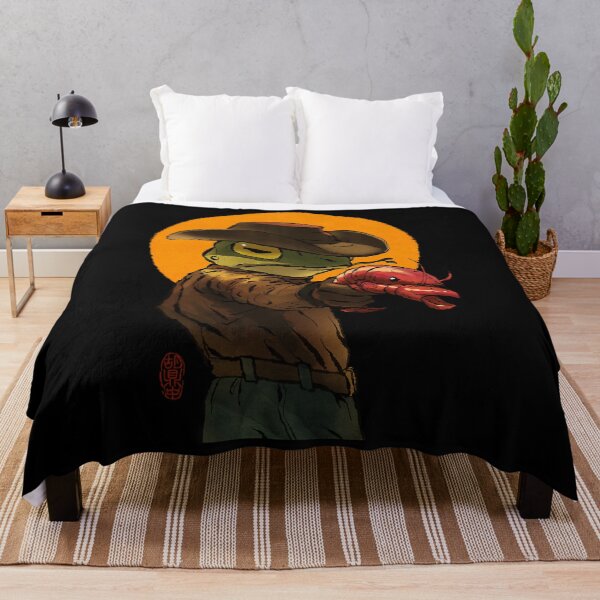 Item preview, Gunslinger Cowboy Western Frog With Pistol Shrimp Crawdad Artwork Drawing designed and sold by AyersegOver.
