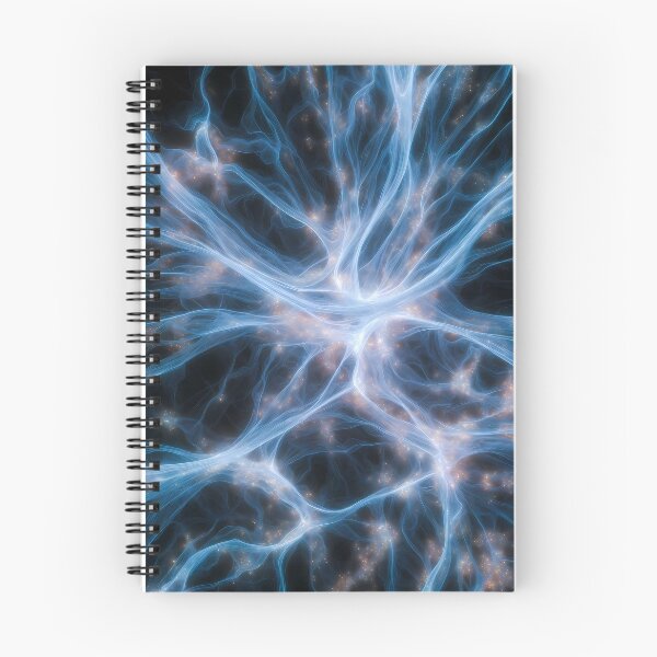 Item preview, Scifi Theme Bluish Purple Texture of Asymmetrical Glowing Biological Neuron Synapses (image size 7840x11680) designed and sold by Digital-Davinci.