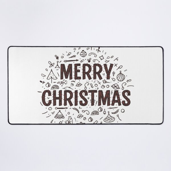 Item preview, Merry Christmas Doodle Typography Design designed and sold by DavidTeeStudio.